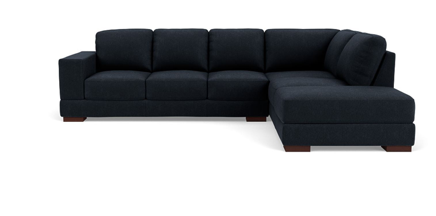 Lounge in Luxury - 5 Seater Sectional Sofa, Fabric Upholstery, and 3-Year Warranty