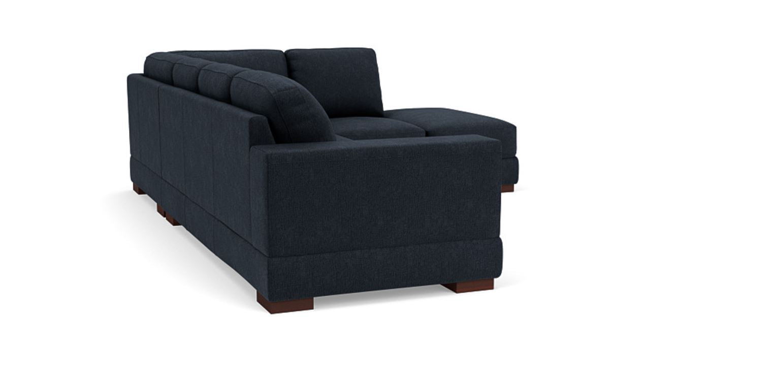 Lounge in Luxury - 5 Seater Sectional Sofa, Fabric Upholstery, and 3-Year Warranty