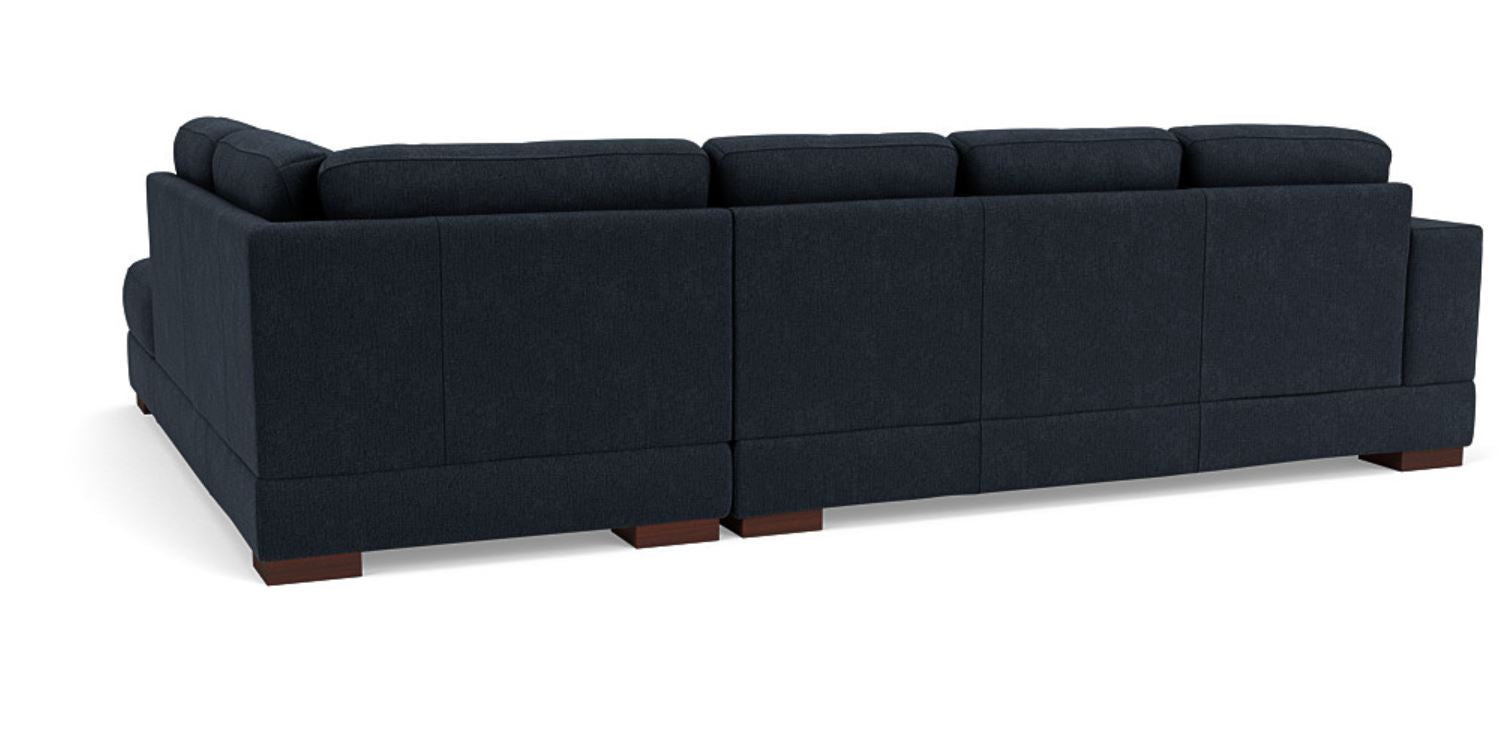 Lounge in Luxury - 5 Seater Sectional Sofa, Fabric Upholstery, and 3-Year Warranty