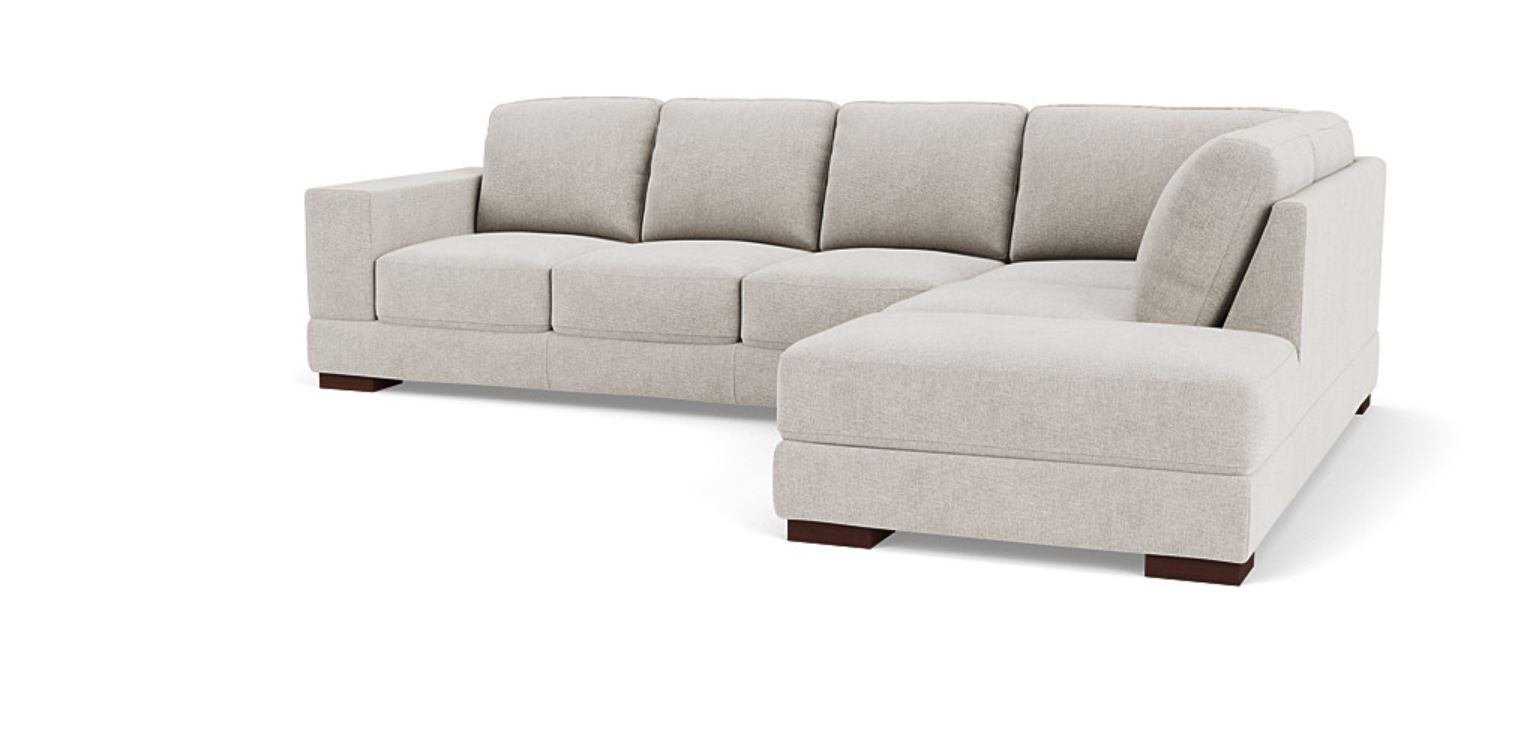 Lounge in Luxury - 5 Seater Sectional Sofa, Fabric Upholstery, and 3-Year Warranty