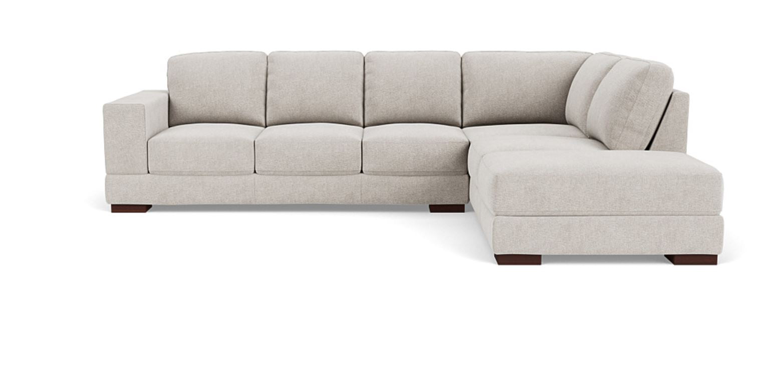 Lounge in Luxury - 5 Seater Sectional Sofa, Fabric Upholstery, and 3-Year Warranty