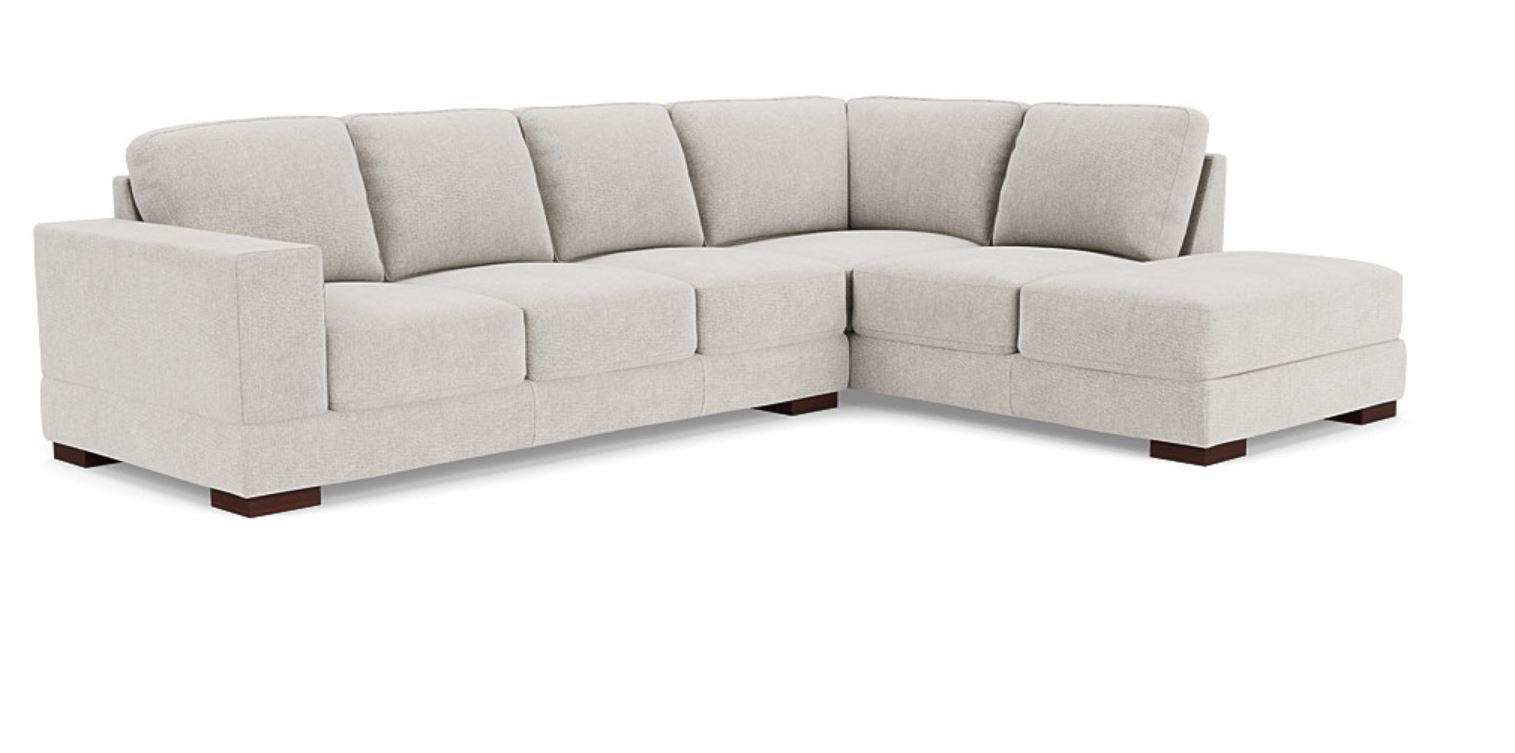 Lounge in Luxury - 5 Seater Sectional Sofa, Fabric Upholstery, and 3-Year Warranty