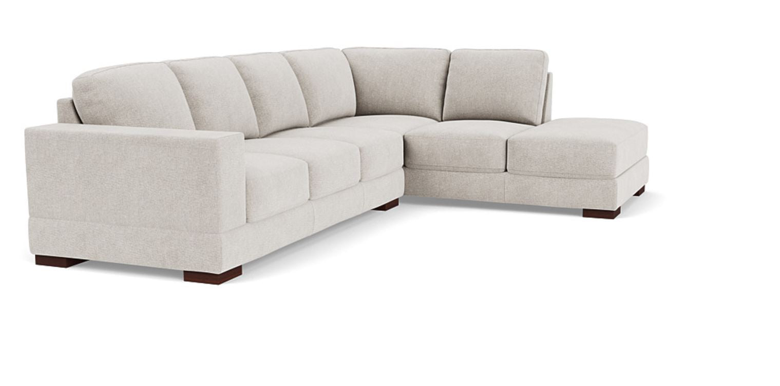 Lounge in Luxury - 5 Seater Sectional Sofa, Fabric Upholstery, and 3-Year Warranty