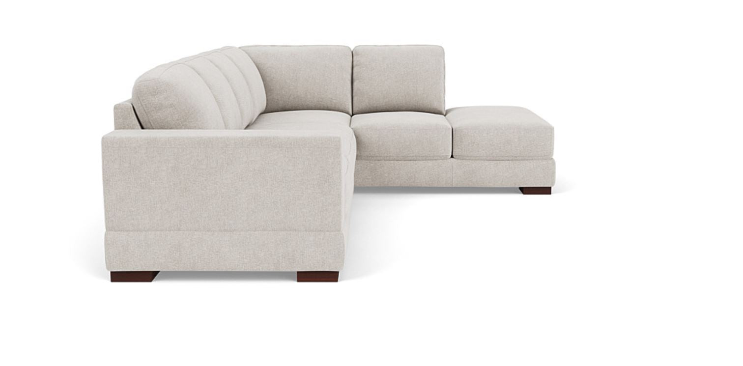 Lounge in Luxury - 5 Seater Sectional Sofa, Fabric Upholstery, and 3-Year Warranty