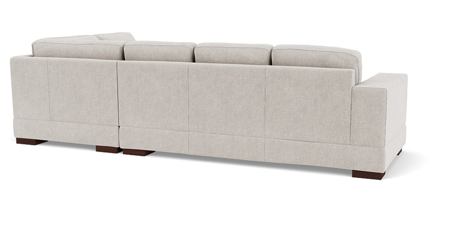 Lounge in Luxury - 5 Seater Sectional Sofa, Fabric Upholstery, and 3-Year Warranty