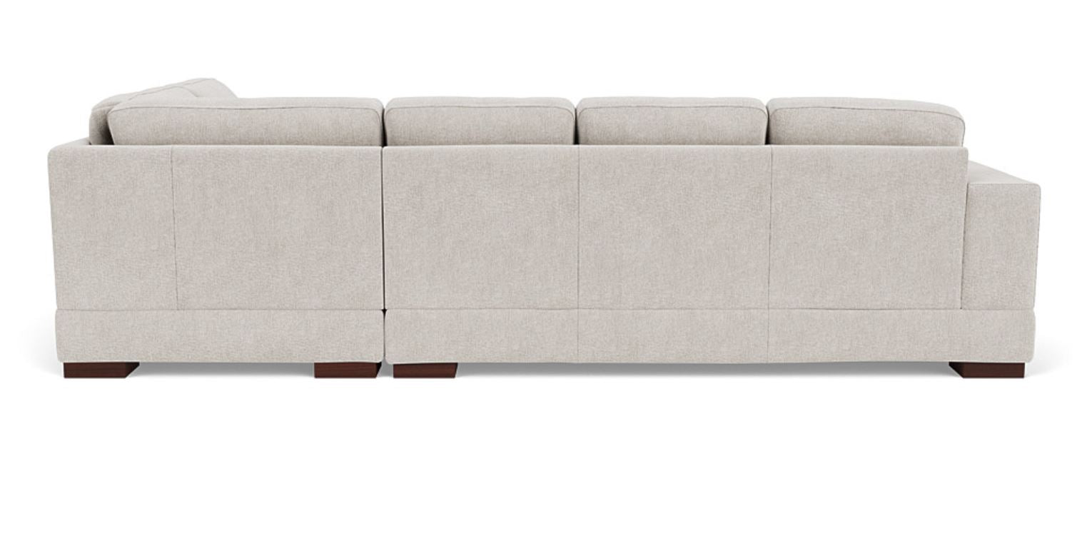 Lounge in Luxury - 5 Seater Sectional Sofa, Fabric Upholstery, and 3-Year Warranty