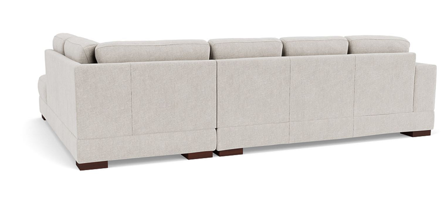 Lounge in Luxury - 5 Seater Sectional Sofa, Fabric Upholstery, and 3-Year Warranty