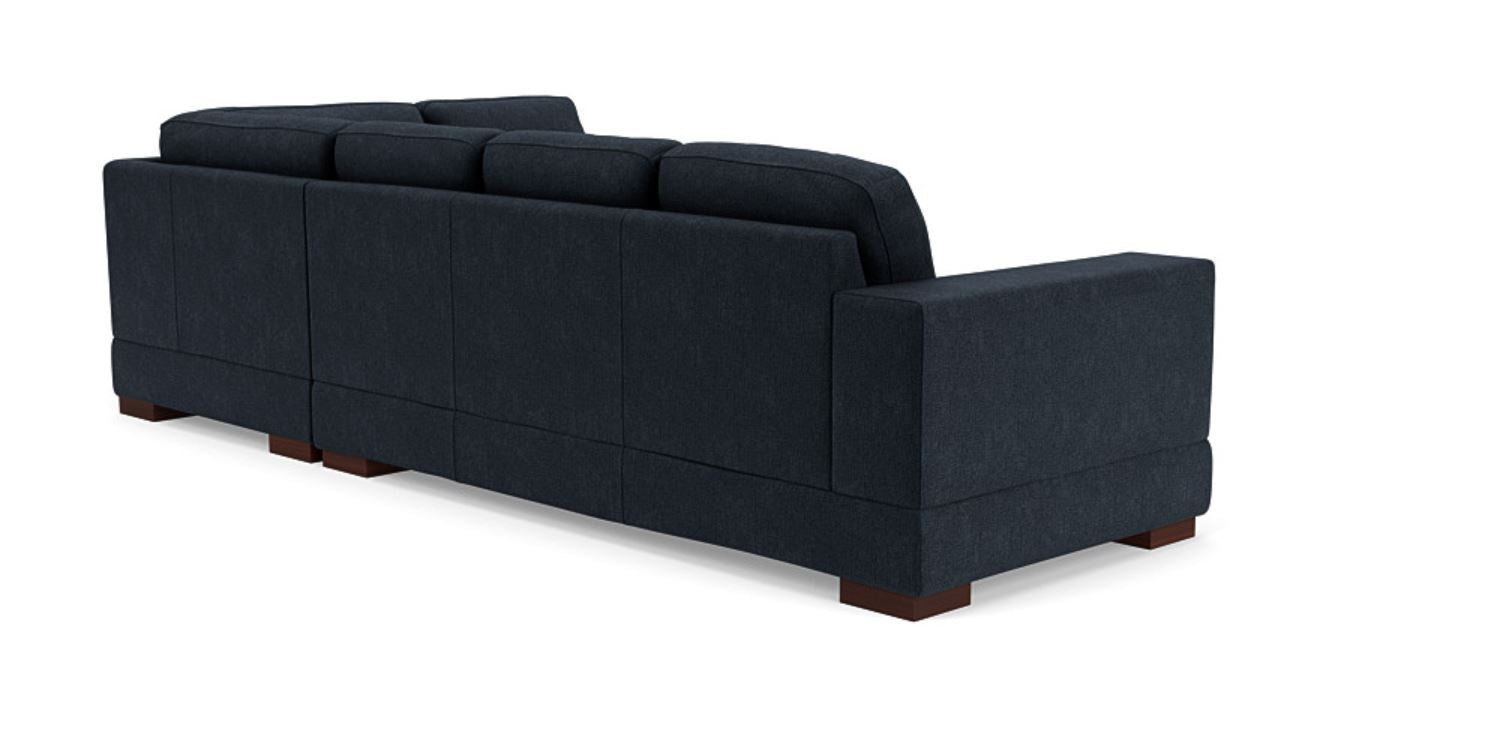 Lounge in Luxury - 5 Seater Sectional Sofa, Fabric Upholstery, and 3-Year Warranty