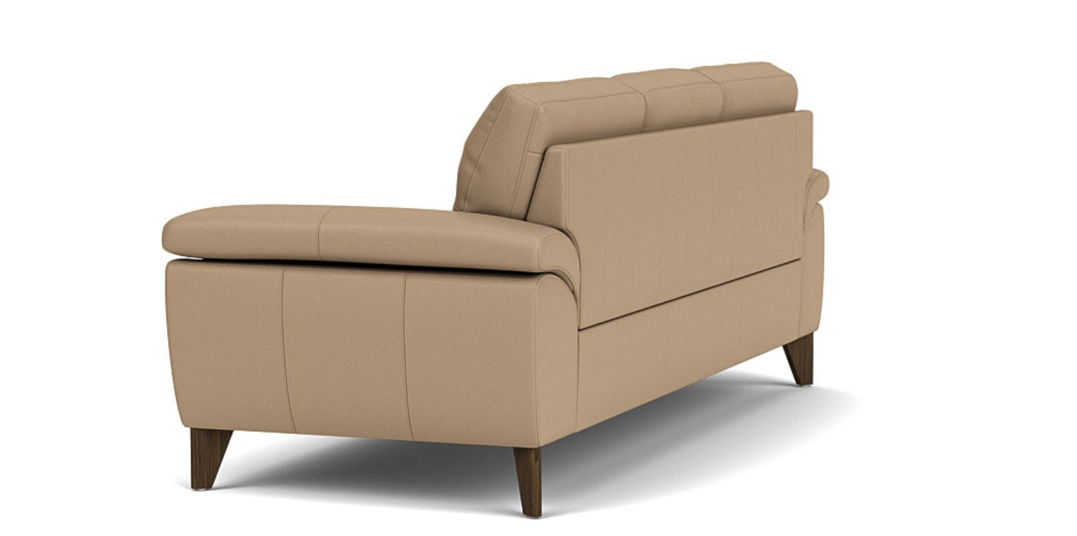 Opulent Seating: 3 Seater Sofa, Faux Leather Upholstery, and 3-Year Warranty