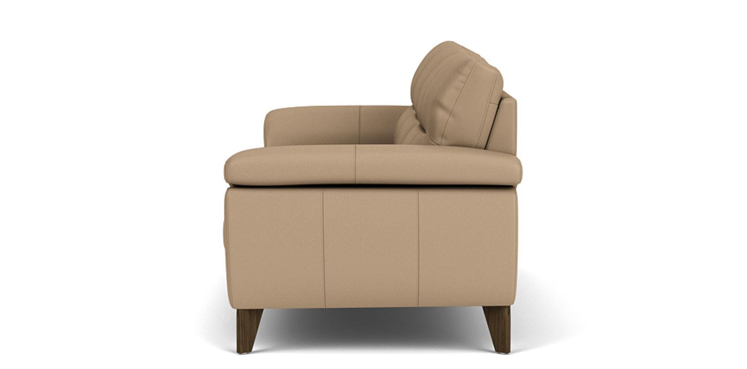 Opulent Seating: 3 Seater Sofa, Faux Leather Upholstery, and 3-Year Warranty