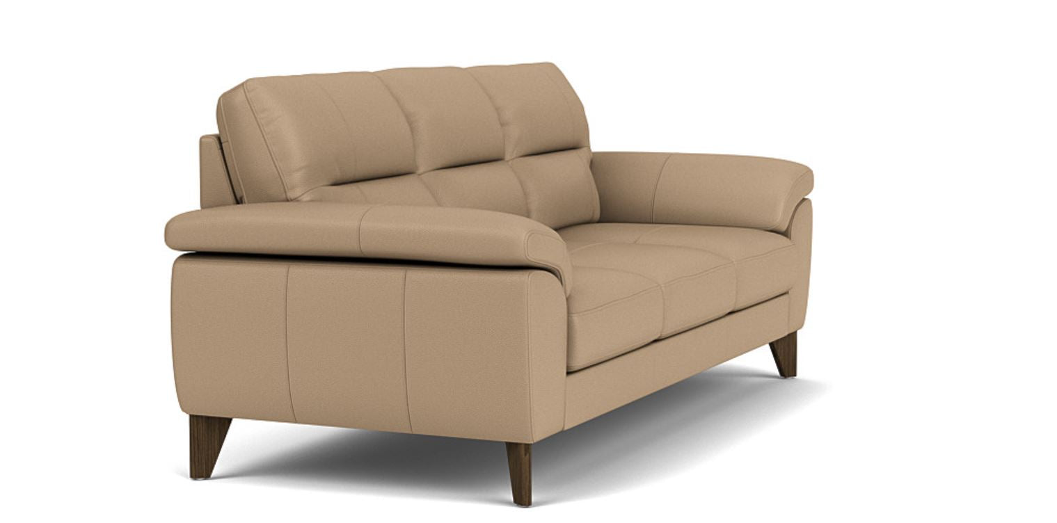 Opulent Seating: 3 Seater Sofa, Faux Leather Upholstery, and 3-Year Warranty