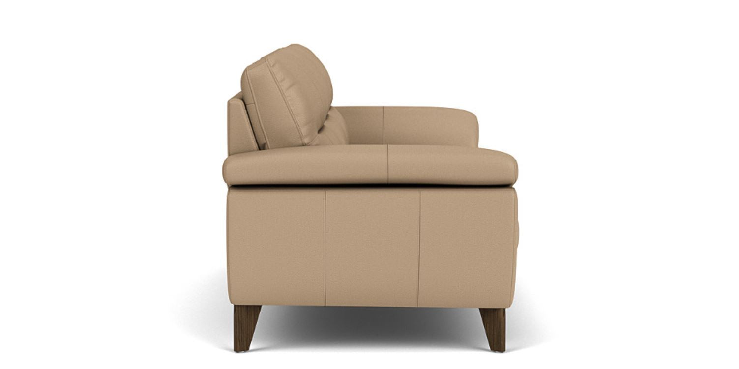 Opulent Seating: 3 Seater Sofa, Faux Leather Upholstery, and 3-Year Warranty