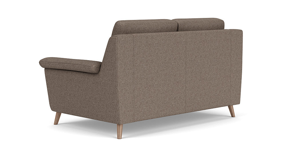 Casual Elegance: 2 Seater Sofa, Fabric Upholstery, and 3-Year Warranty