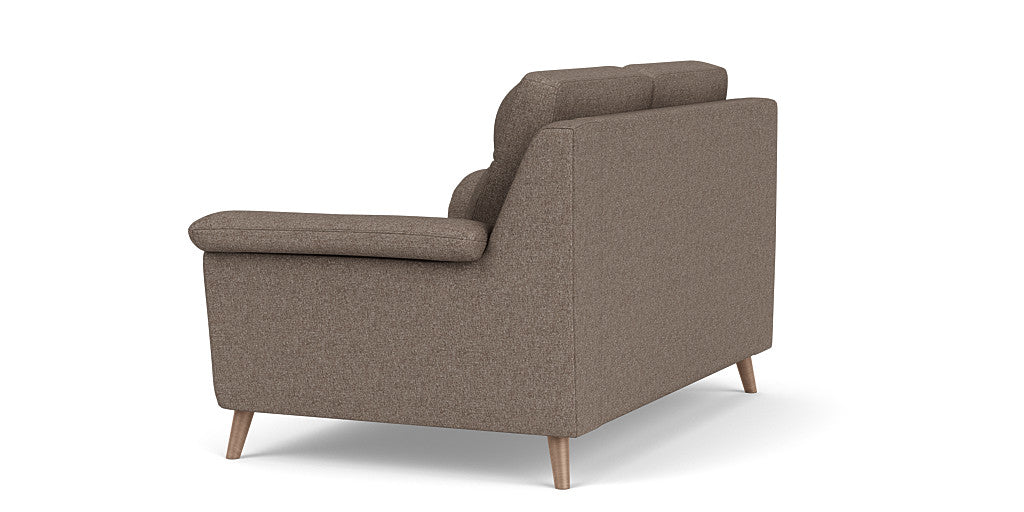 Casual Elegance: 2 Seater Sofa, Fabric Upholstery, and 3-Year Warranty