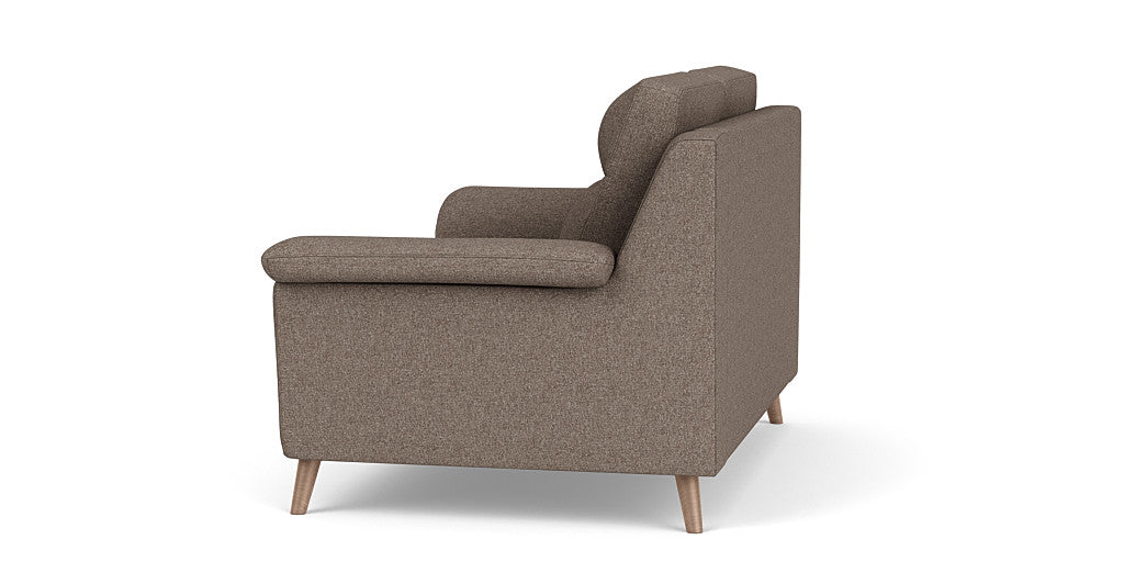 Casual Elegance: 2 Seater Sofa, Fabric Upholstery, and 3-Year Warranty