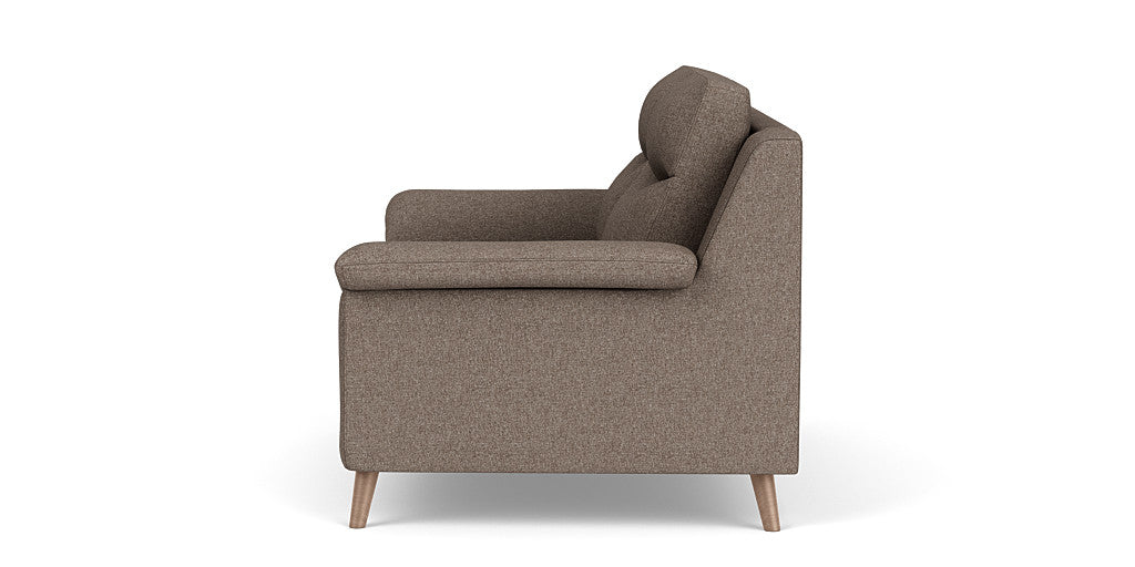 Casual Elegance: 2 Seater Sofa, Fabric Upholstery, and 3-Year Warranty