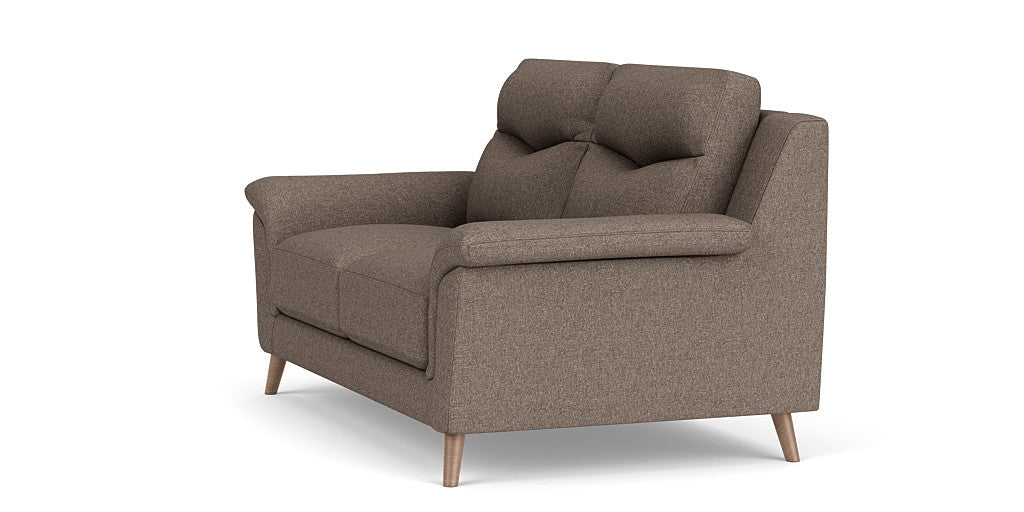 Casual Elegance: 2 Seater Sofa, Fabric Upholstery, and 3-Year Warranty