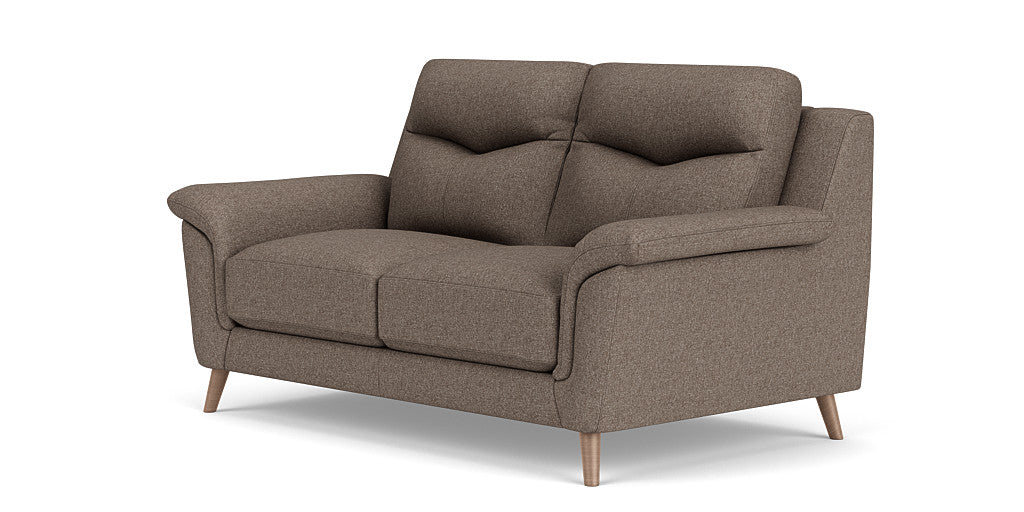 Casual Elegance: 2 Seater Sofa, Fabric Upholstery, and 3-Year Warranty