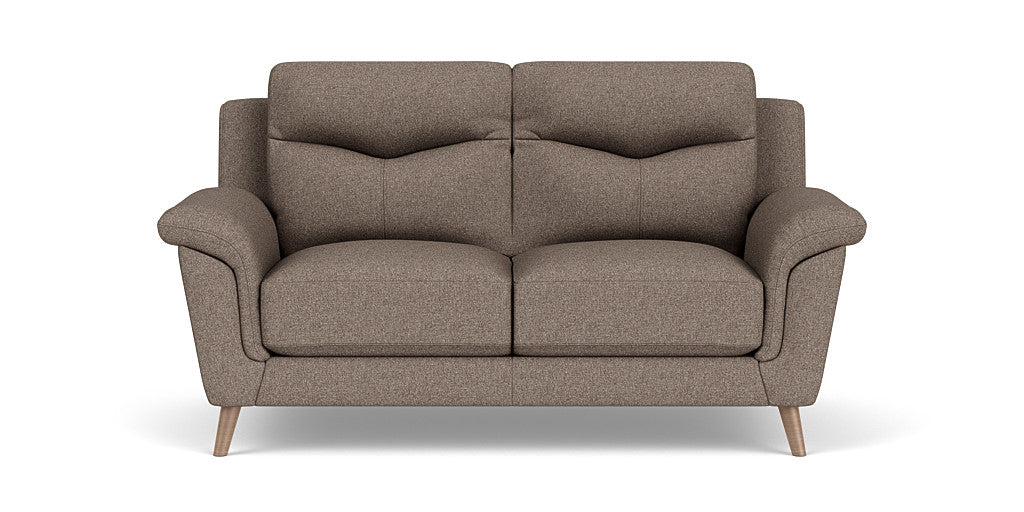Casual Elegance: 2 Seater Sofa, Fabric Upholstery, and 3-Year Warranty