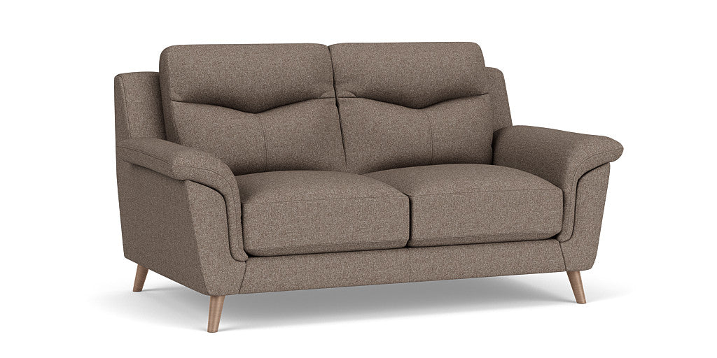 Casual Elegance: 2 Seater Sofa, Fabric Upholstery, and 3-Year Warranty