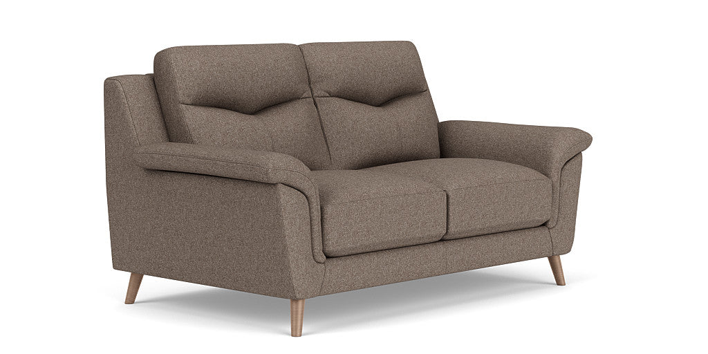 Casual Elegance: 2 Seater Sofa, Fabric Upholstery, and 3-Year Warranty