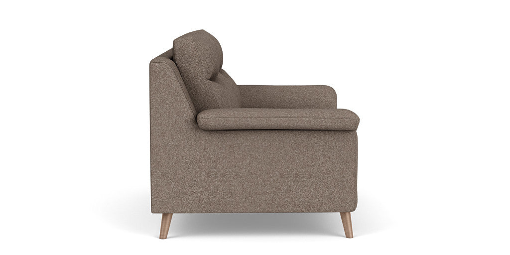 Casual Elegance: 2 Seater Sofa, Fabric Upholstery, and 3-Year Warranty