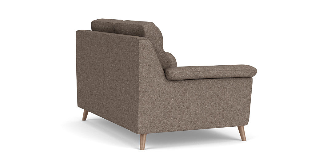 Casual Elegance: 2 Seater Sofa, Fabric Upholstery, and 3-Year Warranty