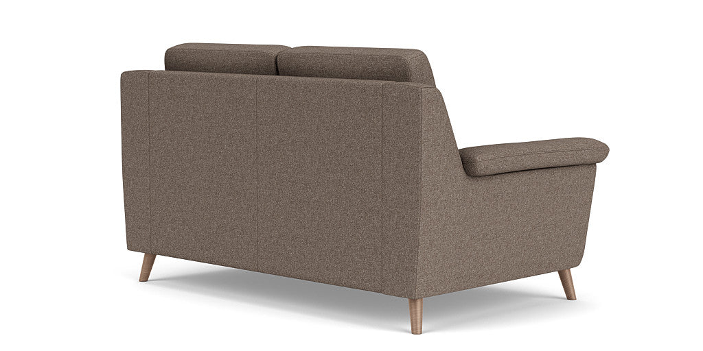 Casual Elegance: 2 Seater Sofa, Fabric Upholstery, and 3-Year Warranty