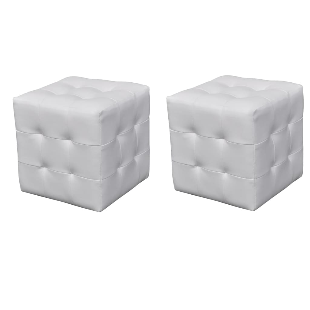 vidaXL Cubed Stools Black