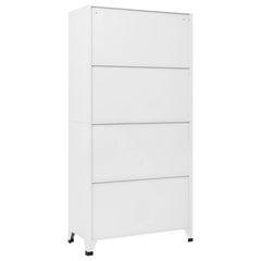 Locker Cabinet with 6 Compartments Steel 90x45x180 cm