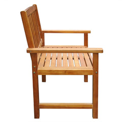 vidaXL Garden Chairs 2 pcs Solid Acacia Wood Brown