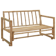 vidaXL 2 Seater Garden Sofa with Cushions Bamboo
