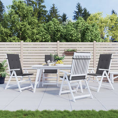 vidaXL Garden Highback Chair Cushions 6 pcs Anthracite 120x50x3 cm Fabric