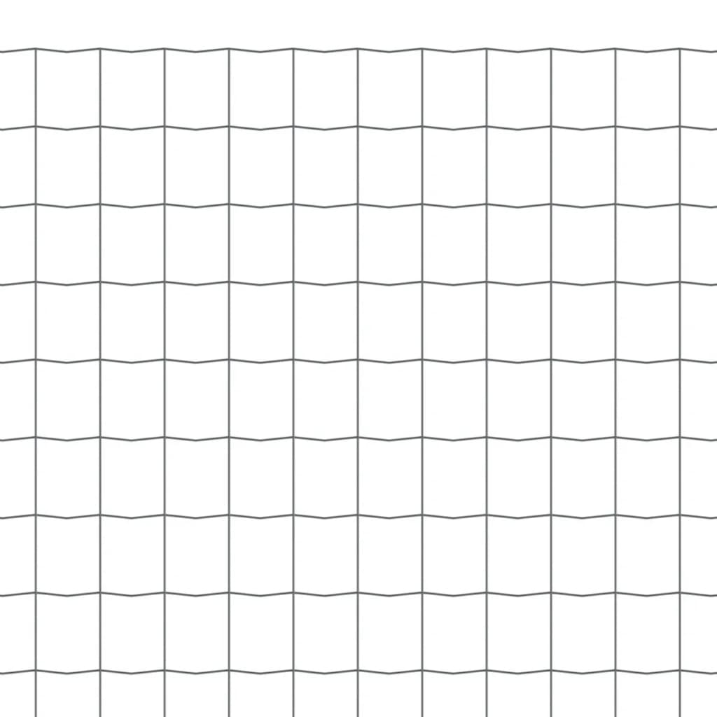 vidaXL Euro Fence Steel 25x1 m Grey