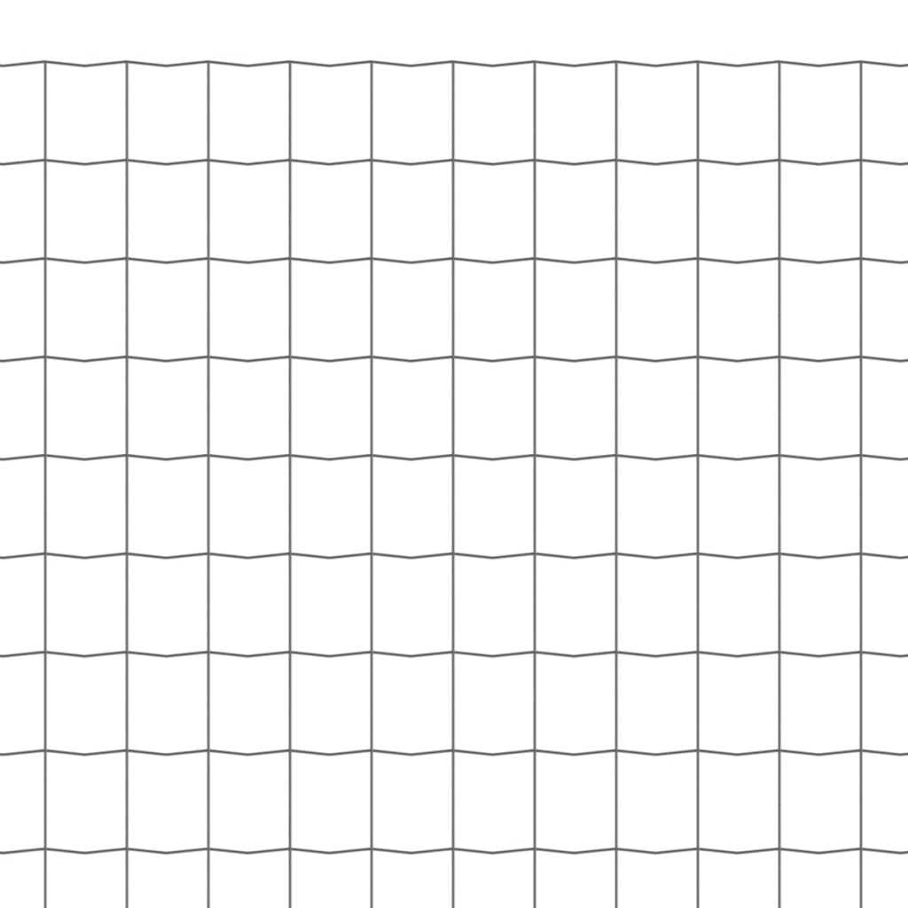 vidaXL Euro Fence Steel 25x1 m Grey