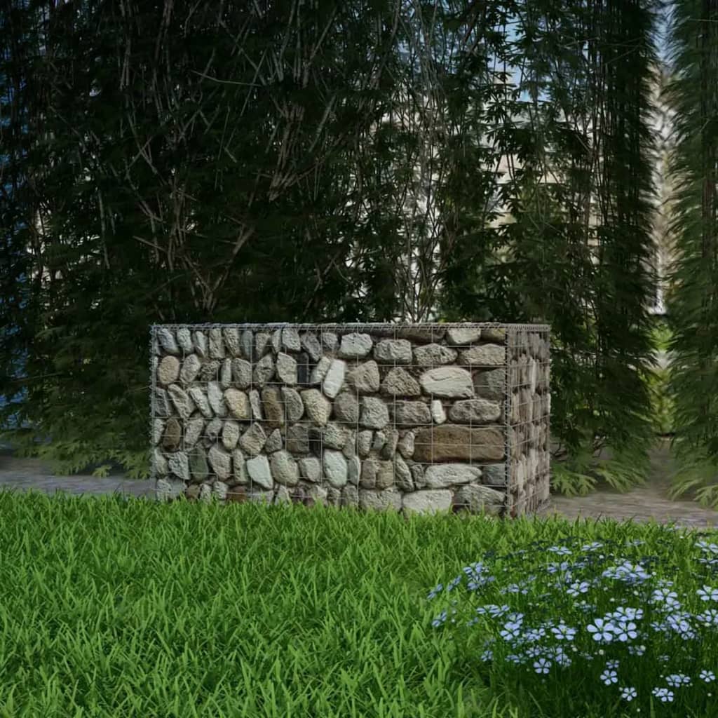 vidaXL Gabion Basket Galvanised Steel 150x50x100 cm