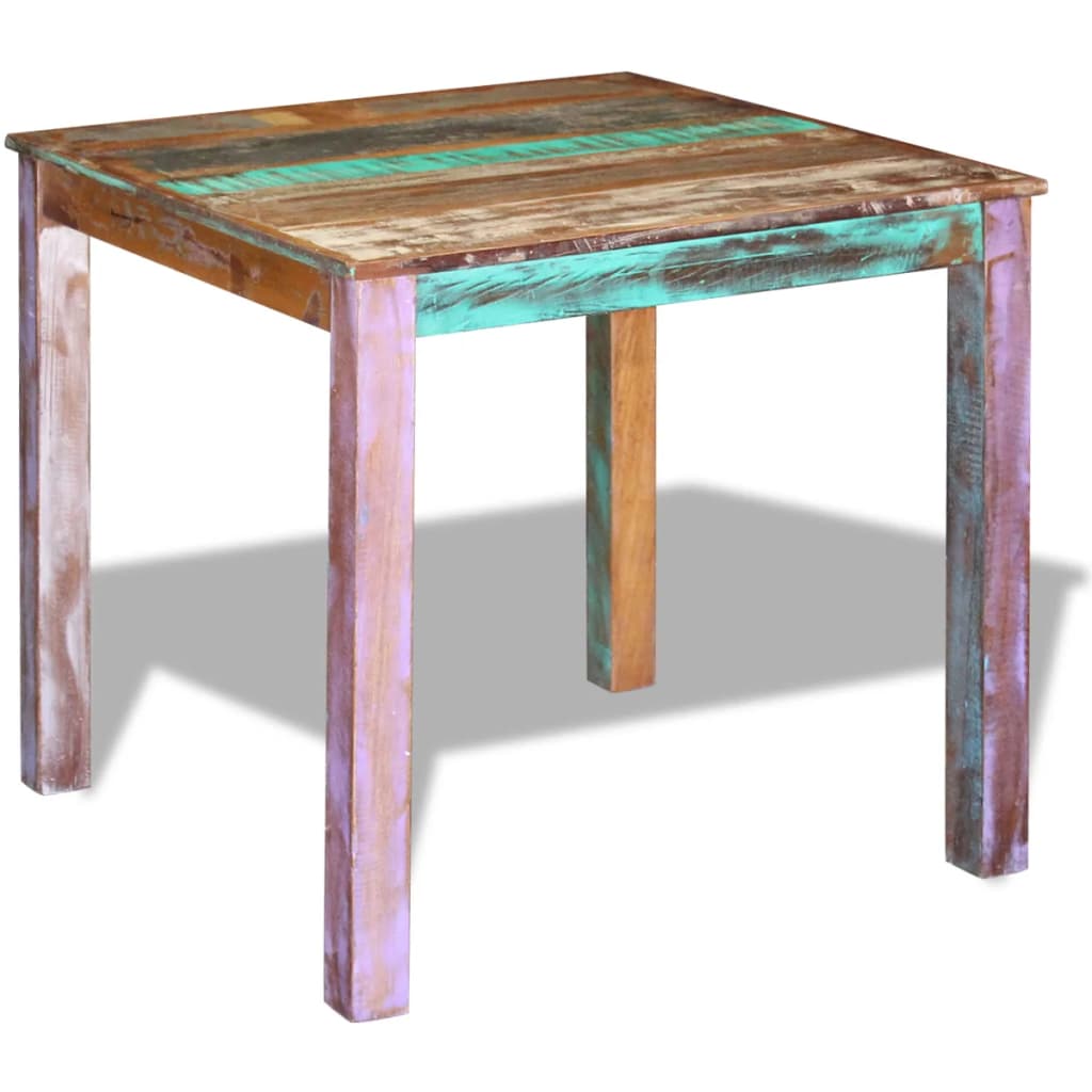 vidaXL Dining Table Solid Reclaimed Wood 80x82x76 cm