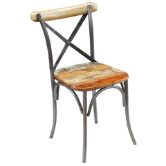 vidaXL Dining Chairs 2 pcs Solid Reclaimed Wood