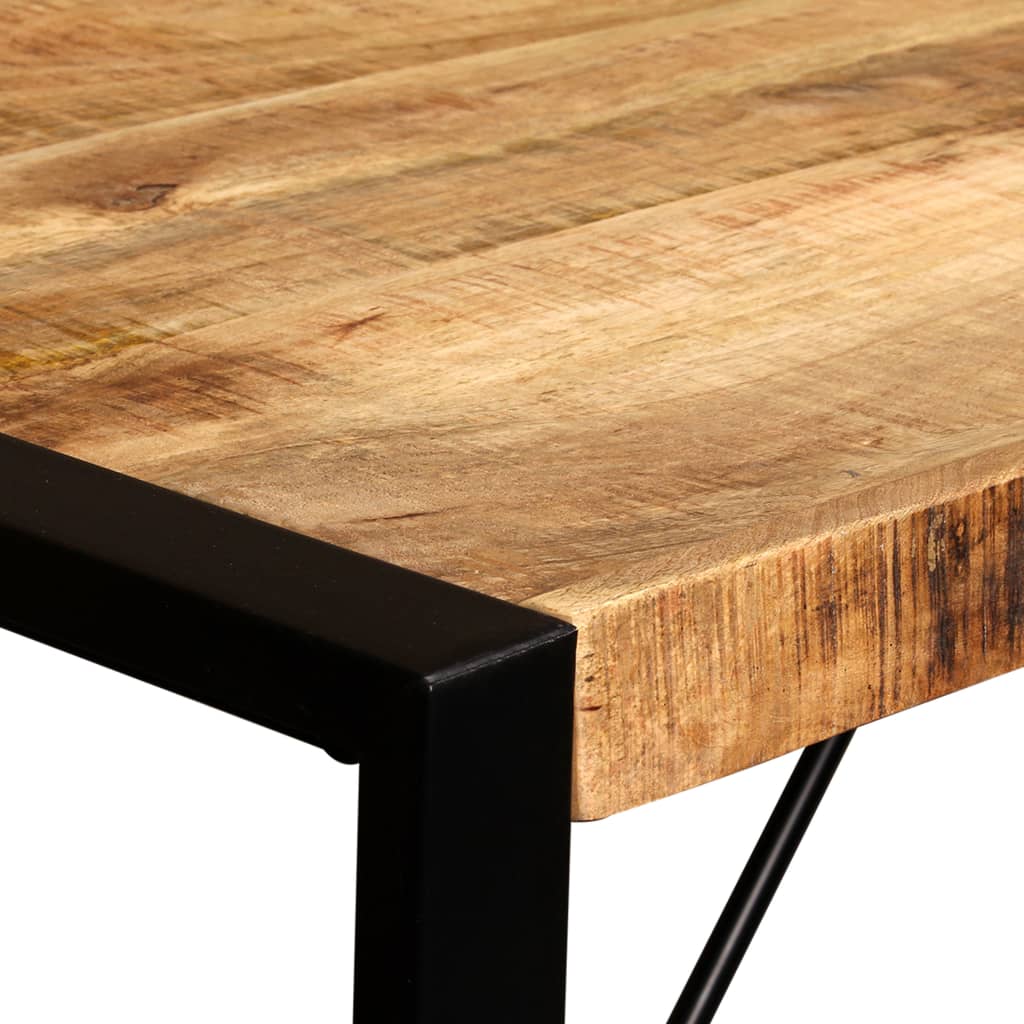 vidaXL Dining Table Solid Rough Mango Wood 120 cm