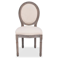 vidaXL Dining Chairs 2 pcs Linen