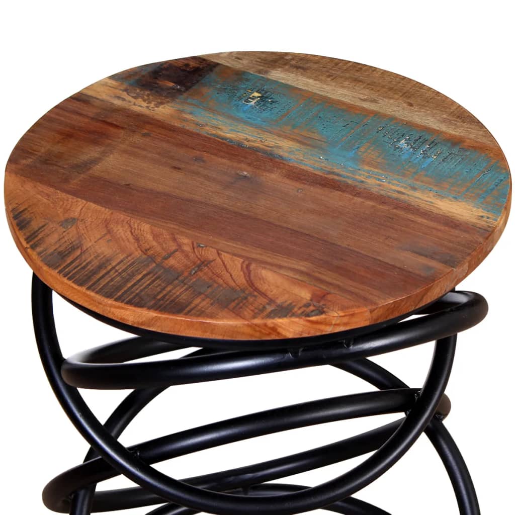 vidaXL End Table Solid Reclaimed Wood