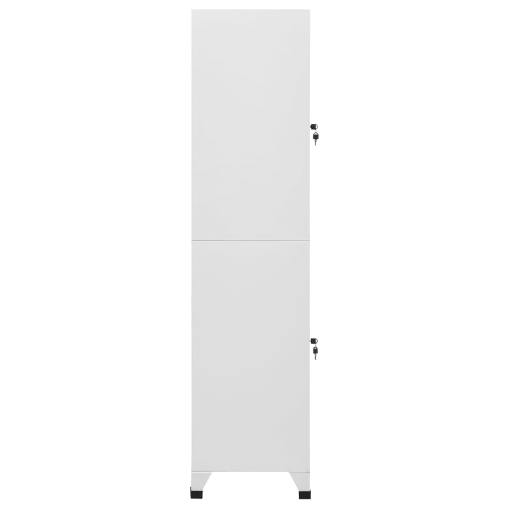 vidaXL Locker Cabinet with 2 Compartments 38x45x180 cm