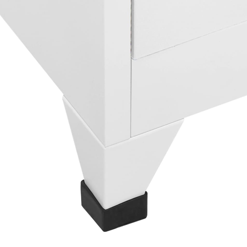 vidaXL Locker Cabinet with 2 Compartments 38x45x180 cm