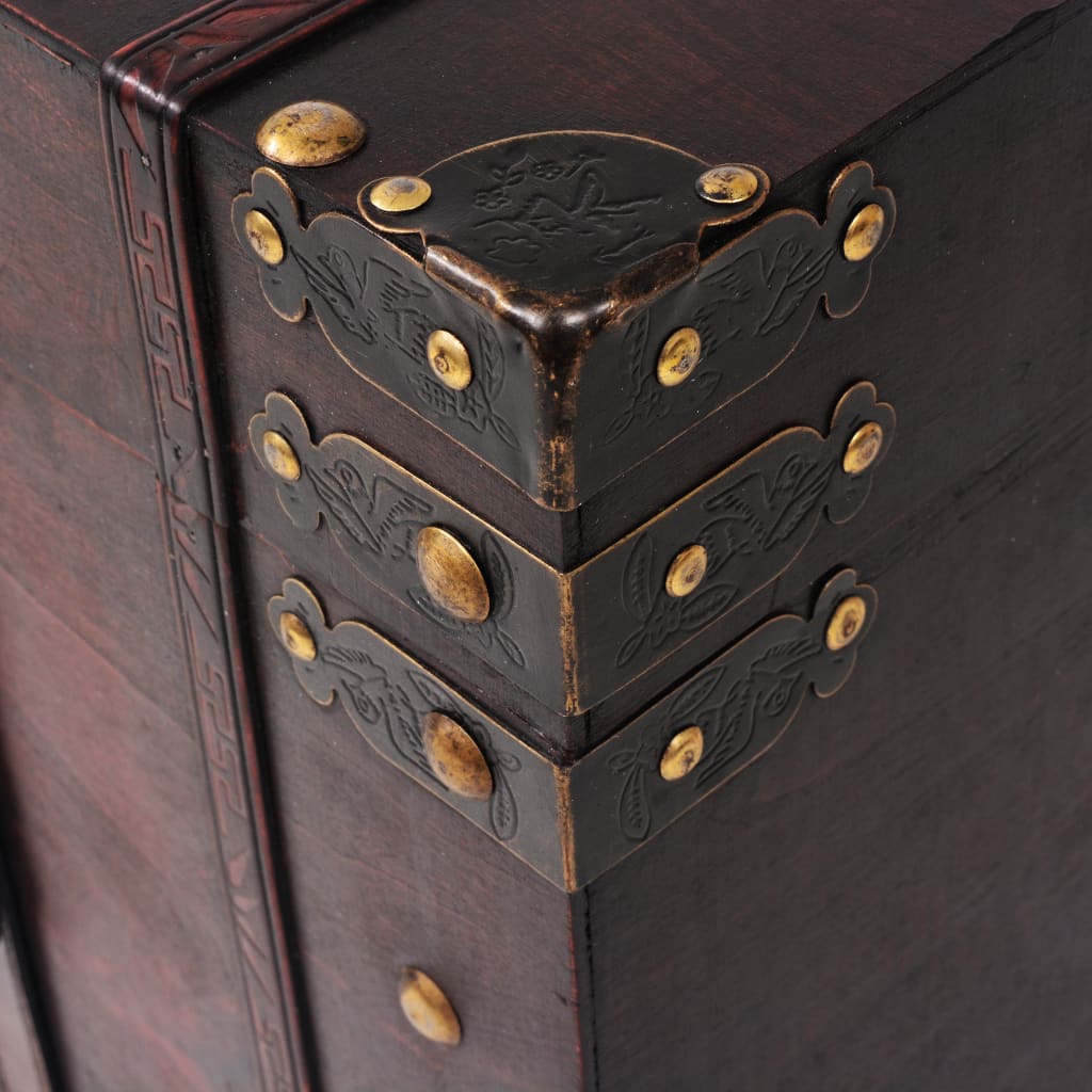 vidaXL Vintage Treasure Chest Wood 66x38x40 cm