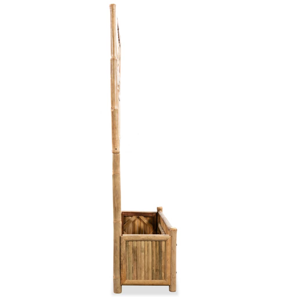 vidaXL Garden Raised Bed with Trellis Bamboo 40 cm