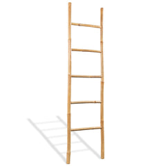 Towel Ladder with 5 Rungs Bamboo