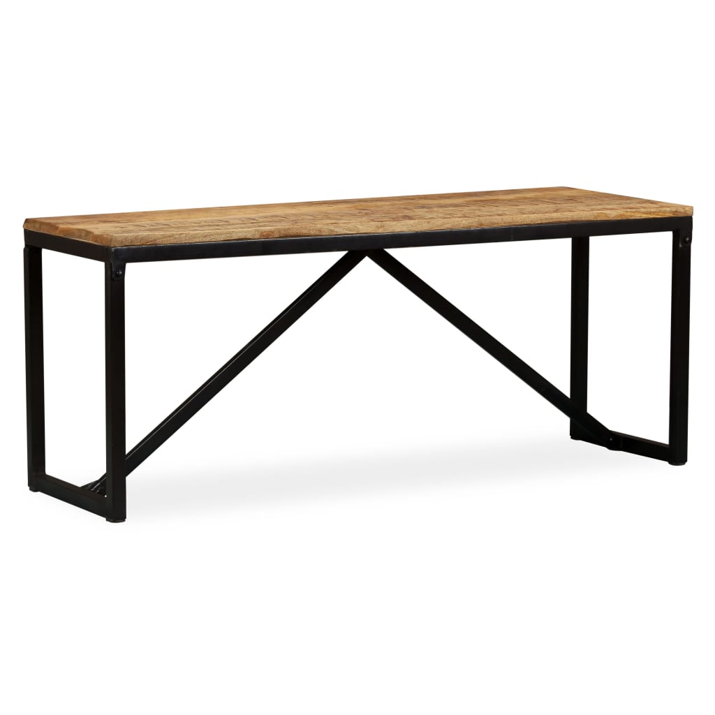 vidaXL Bench Solid Mango Wood 110x35x45 cm