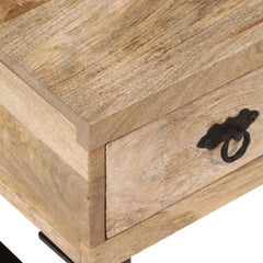 vidaXL Coffee Table with 3 Drawers Solid Mango Wood 90x50x35 cm