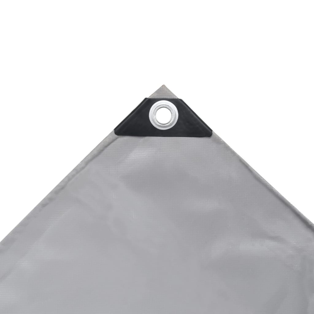 vidaXL Tarpaulin 650 g/m² 4x4 m Grey
