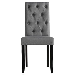 vidaXL Dining Chairs 4 pcs Solid Wood Dark Grey